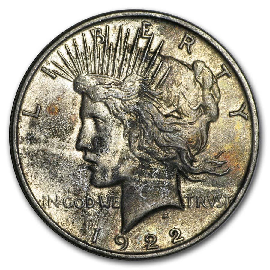 1922-1935 Peace Silver Dollar Cull (zufälliges Jahr) - Bild 7 von 15